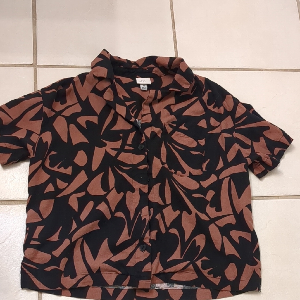 a new day Black and Pink Abstract Shirt